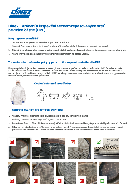 Lista kontrolna zwrotu i inspekcji